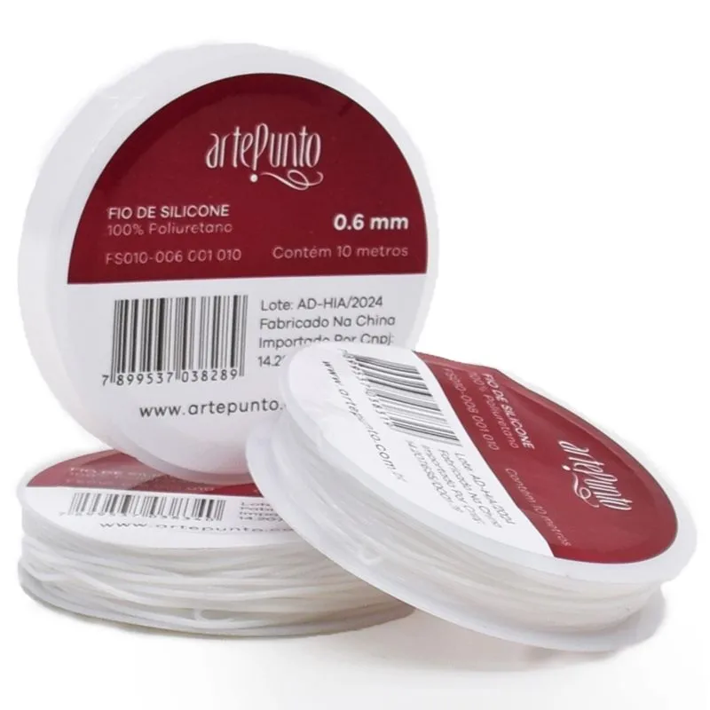 FIO DE SILICONE 0,6MM ARTEPUNTO FIO DE SILICONE 0,6MM ARTEPUNTO