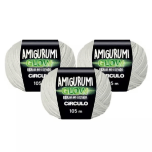 FIO BRILHA NO ESCURO AMIGURUMI GLOW CIRCULO 105M