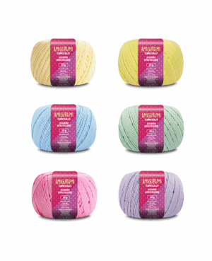 KIT AMIGURUMI CORES E TONS CIRCULO