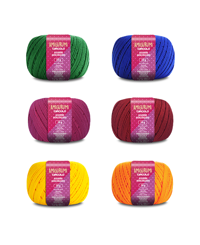 KIT AMIGURUMI CORES E TONS CIRCULO KIT AMIGURUMI CORES E TONS CIRCULO