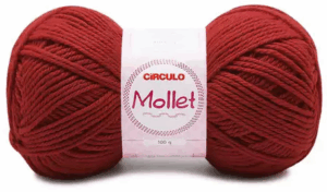 FIO MOLLET 100G CIRCULO - KIT COM 3 NOVELOS