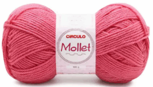 FIO MOLLET 100G CIRCULO - KIT COM 3 NOVELOS