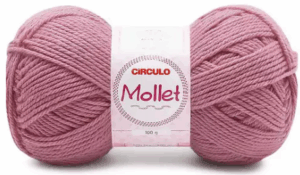 FIO MOLLET 100G CIRCULO - KIT COM 3 NOVELOS