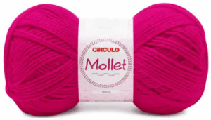 FIO MOLLET 100G CIRCULO - KIT COM 3 NOVELOS