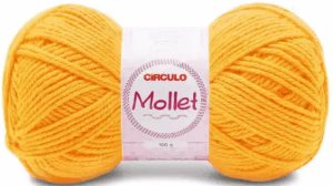 FIO MOLLET 100G CIRCULO - KIT COM 3 NOVELOS