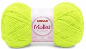FIO MOLLET 100G CIRCULO - KIT COM 3 NOVELOS