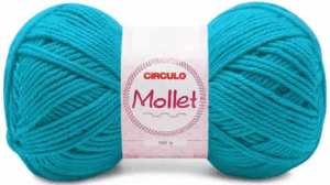 FIO MOLLET 100G CIRCULO - KIT COM 3 NOVELOS