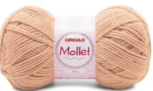 FIO MOLLET 100G CIRCULO - KIT COM 3 NOVELOS