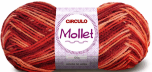 FIO MOLLET 100G CIRCULO - KIT COM 3 NOVELOS