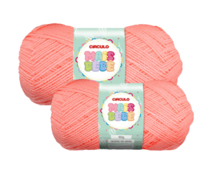 LÃ MAIS BEBE 100G 500M CIRCULO - KIT COM 2 NOVELOS