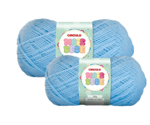 LÃ MAIS BEBE 100G 500M CIRCULO - KIT COM 2 NOVELOS