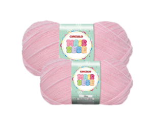 LÃ MAIS BEBE 100G 500M CIRCULO - KIT COM 2 NOVELOS