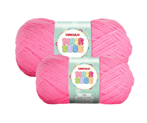 LÃ MAIS BEBE 100G 500M CIRCULO - KIT COM 2 NOVELOS