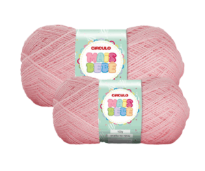 LÃ MAIS BEBE 100G 500M CIRCULO - KIT COM 2 NOVELOS