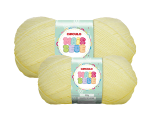 LÃ MAIS BEBE 100G 500M CIRCULO - KIT COM 2 NOVELOS