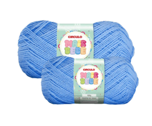 LÃ MAIS BEBE 100G 500M CIRCULO - KIT COM 2 NOVELOS