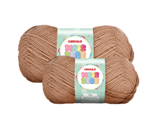 LÃ MAIS BEBE 100G 500M CIRCULO - KIT COM 2 NOVELOS