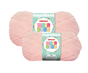 LÃ MAIS BEBE 100G 500M CIRCULO - KIT COM 2 NOVELOS