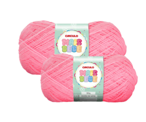 LÃ MAIS BEBE 100G 500M CIRCULO - KIT COM 2 NOVELOS
