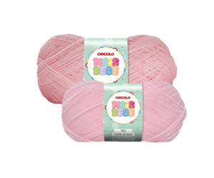 LÃ MAIS BEBE 100G 500M CIRCULO - KIT COM 2 NOVELOS