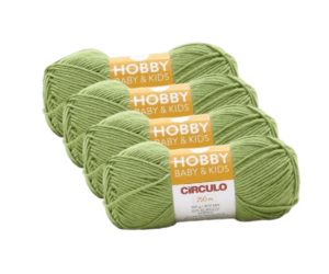 FIO HOBBY BABY+KIDS 100G CIRCULO - KIT COM 4 NOVELOS