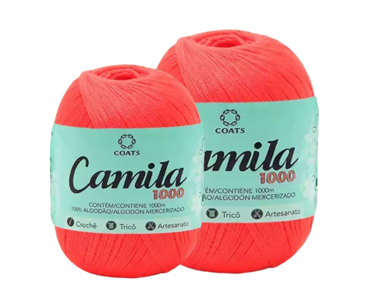 CAMILA 1000 4430 LINHA CROCHE – KIT COM 2 NOVELOS CAMILA 1000 4430 LINHA CROCHE - KIT COM 2 NOVELOS
