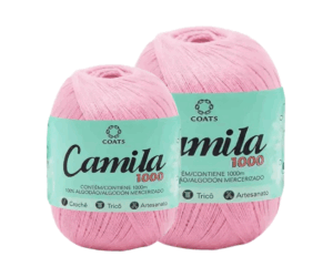 CAMILA 1000 4430 LINHA CROCHE - KIT COM 2 NOVELOS