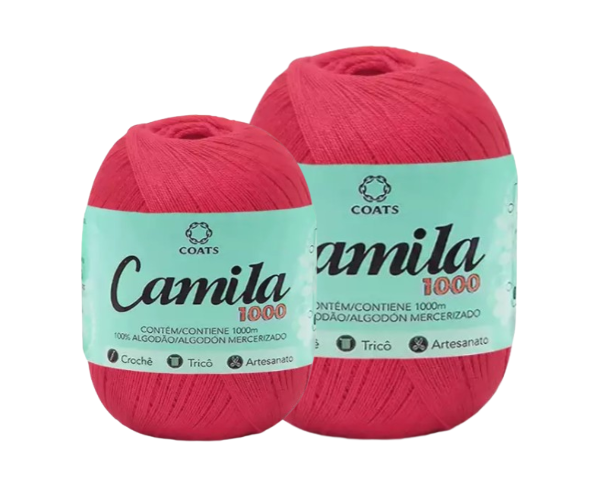 CAMILA 1000 4430 LINHA CROCHE – KIT COM 2 NOVELOS CAMILA 1000 4430 LINHA CROCHE - KIT COM 2 NOVELOS