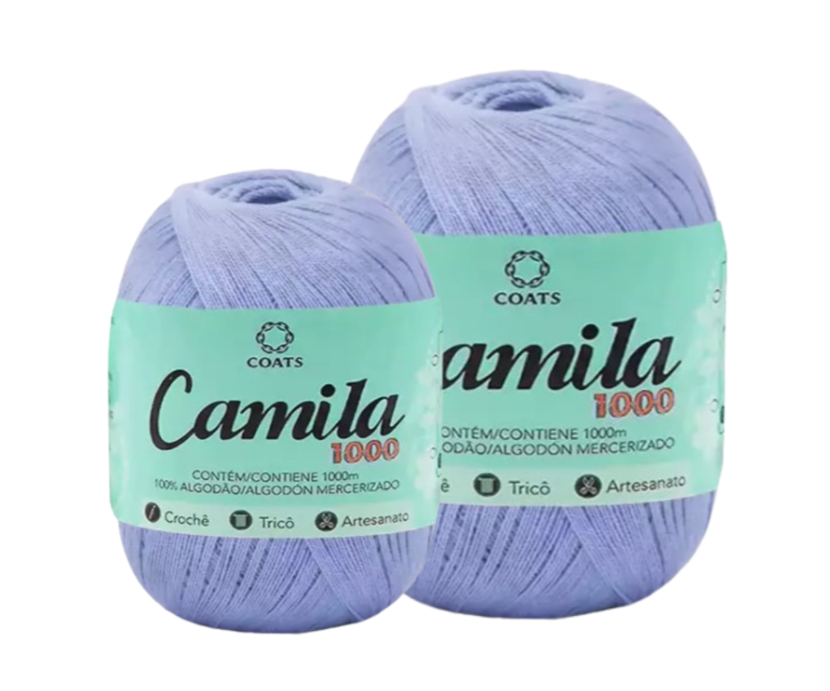 CAMILA 1000 4430 LINHA CROCHE – KIT COM 2 NOVELOS CAMILA 1000 4430 LINHA CROCHE - KIT COM 2 NOVELOS