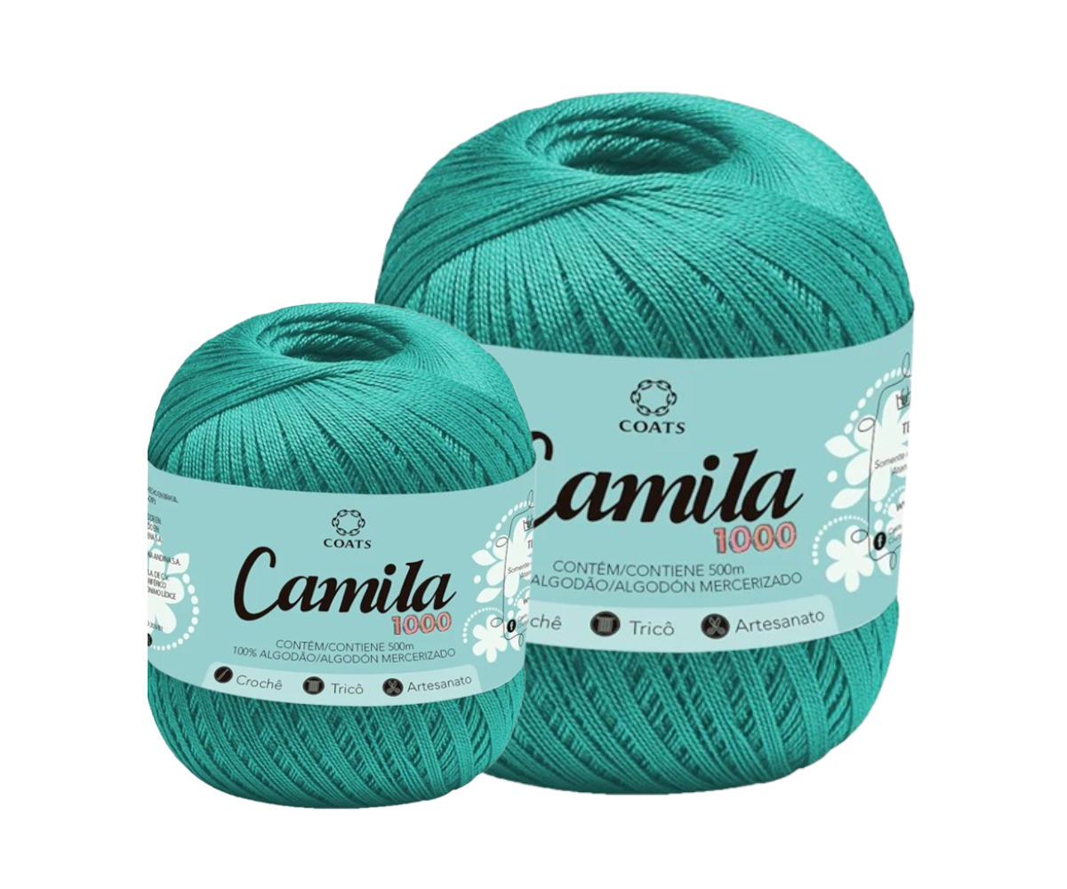CAMILA 1000 4430 LINHA CROCHE – KIT COM 2 NOVELOS CAMILA 1000 4430 LINHA CROCHE - KIT COM 2 NOVELOS
