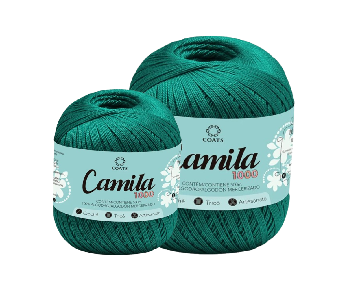 CAMILA 1000 4430 LINHA CROCHE – KIT COM 2 NOVELOS CAMILA 1000 4430 LINHA CROCHE - KIT COM 2 NOVELOS