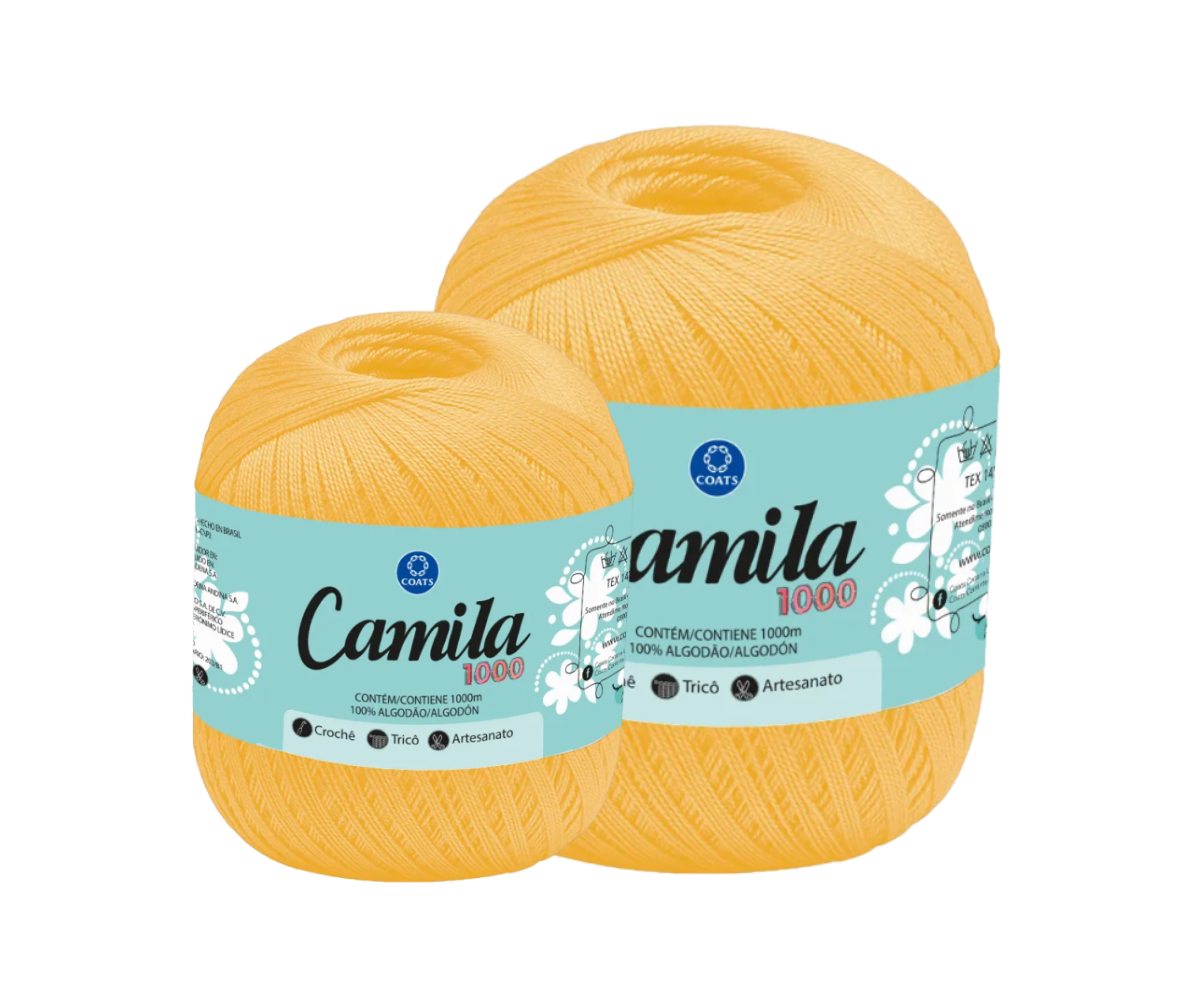 CAMILA 1000 4430 LINHA CROCHE – KIT COM 2 NOVELOS CAMILA 1000 4430 LINHA CROCHE - KIT COM 2 NOVELOS