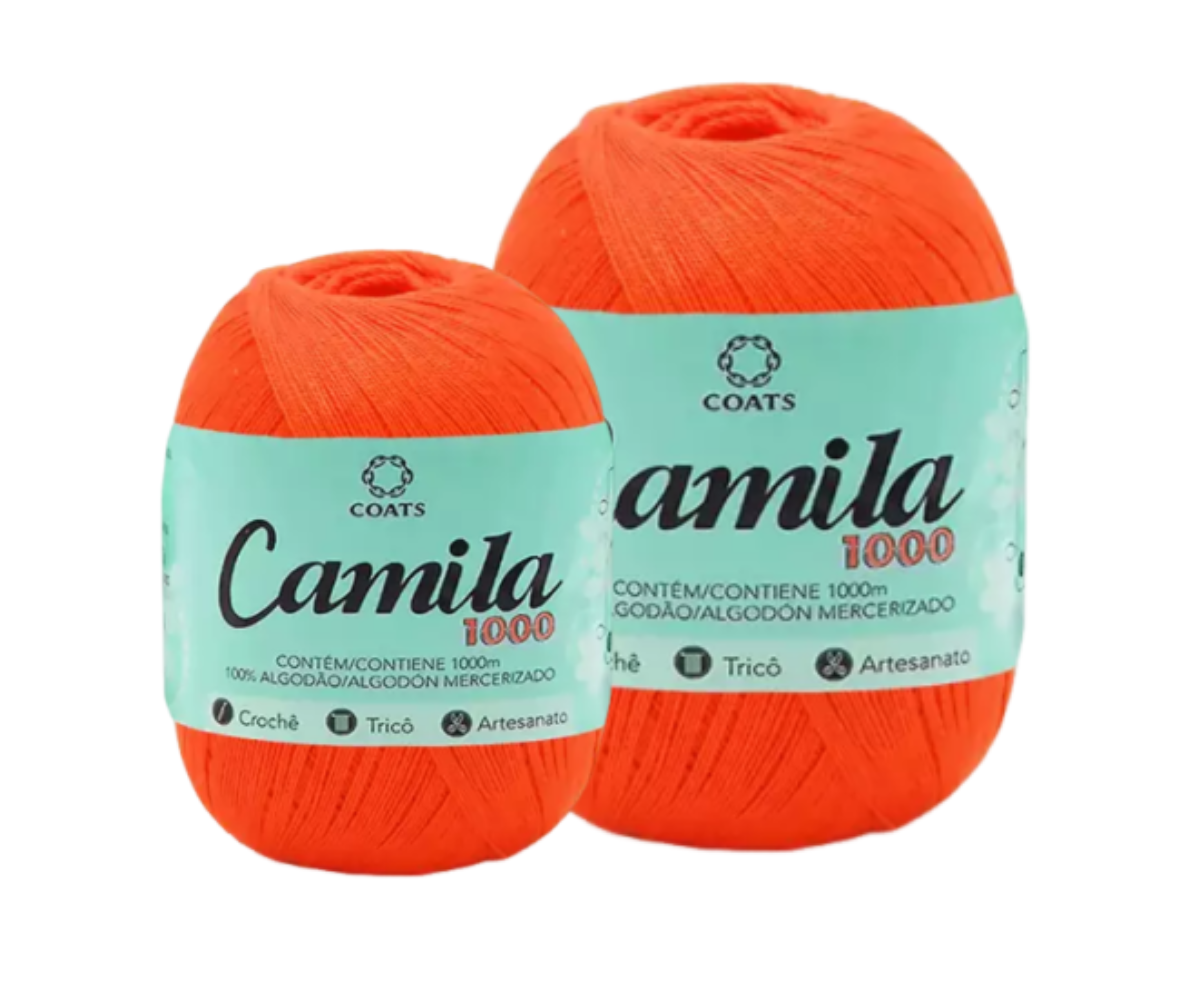 CAMILA 1000 4430 LINHA CROCHE – KIT COM 2 NOVELOS CAMILA 1000 4430 LINHA CROCHE - KIT COM 2 NOVELOS