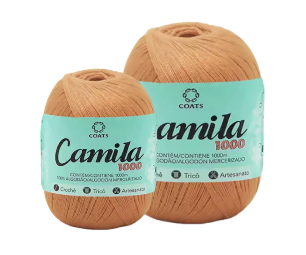 CAMILA 1000 4430 LINHA CROCHE – KIT COM 2 NOVELOS CAMILA 1000 4430 LINHA CROCHE - KIT COM 2 NOVELOS