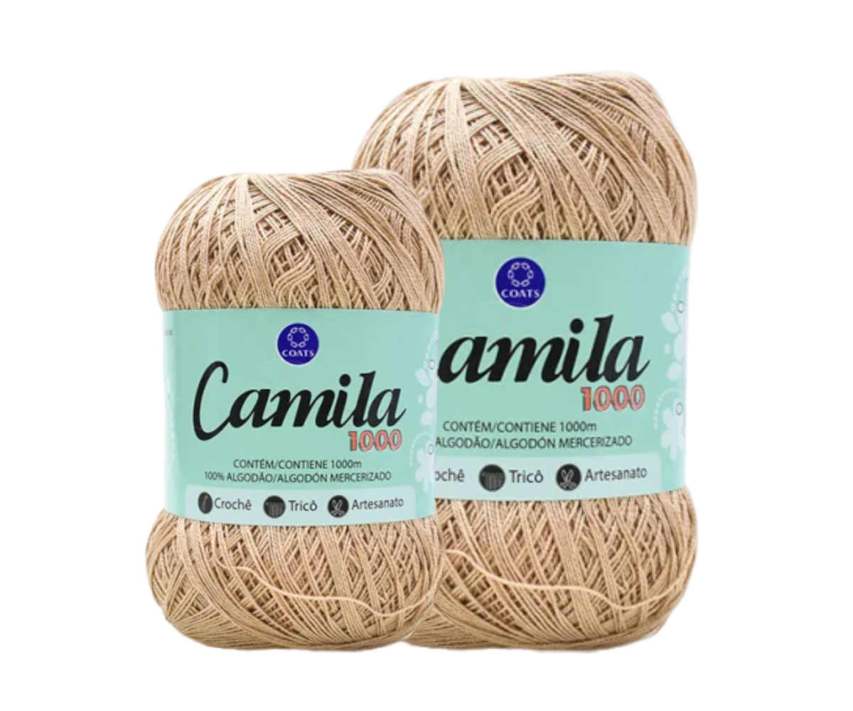 CAMILA 1000 4430 LINHA CROCHE – KIT COM 2 NOVELOS CAMILA 1000 4430 LINHA CROCHE - KIT COM 2 NOVELOS
