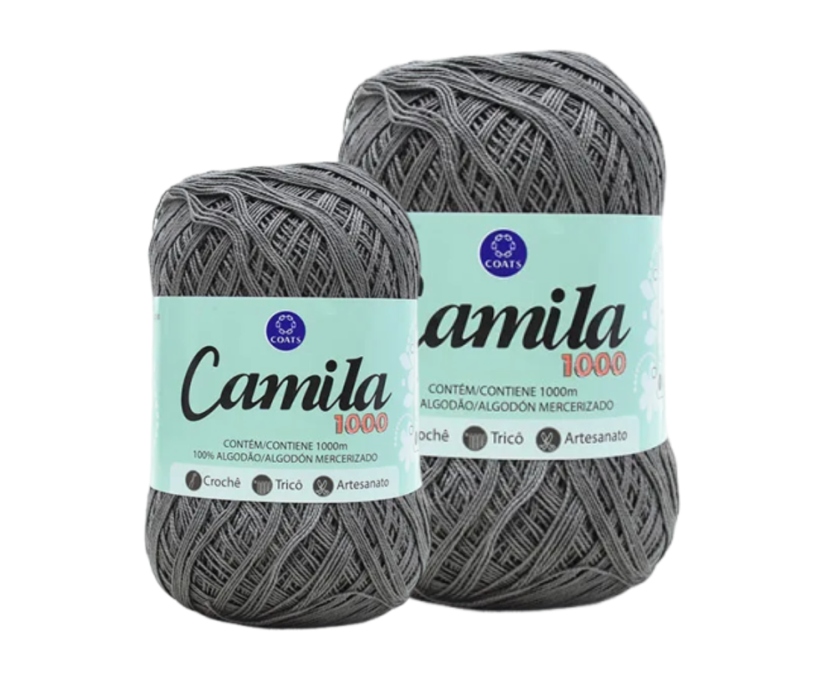 CAMILA 1000 4430 LINHA CROCHE – KIT COM 2 NOVELOS CAMILA 1000 4430 LINHA CROCHE - KIT COM 2 NOVELOS