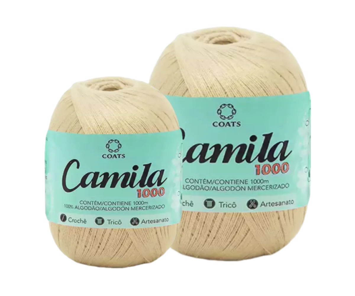 CAMILA 1000 4430 LINHA CROCHE – KIT COM 2 NOVELOS CAMILA 1000 4430 LINHA CROCHE - KIT COM 2 NOVELOS