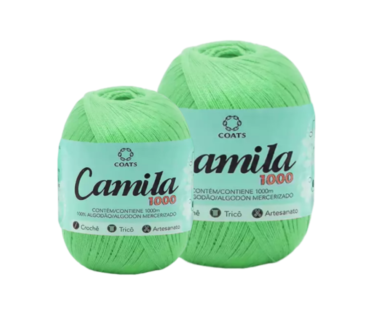 CAMILA 1000 4430 LINHA CROCHE – KIT COM 2 NOVELOS CAMILA 1000 4430 LINHA CROCHE - KIT COM 2 NOVELOS