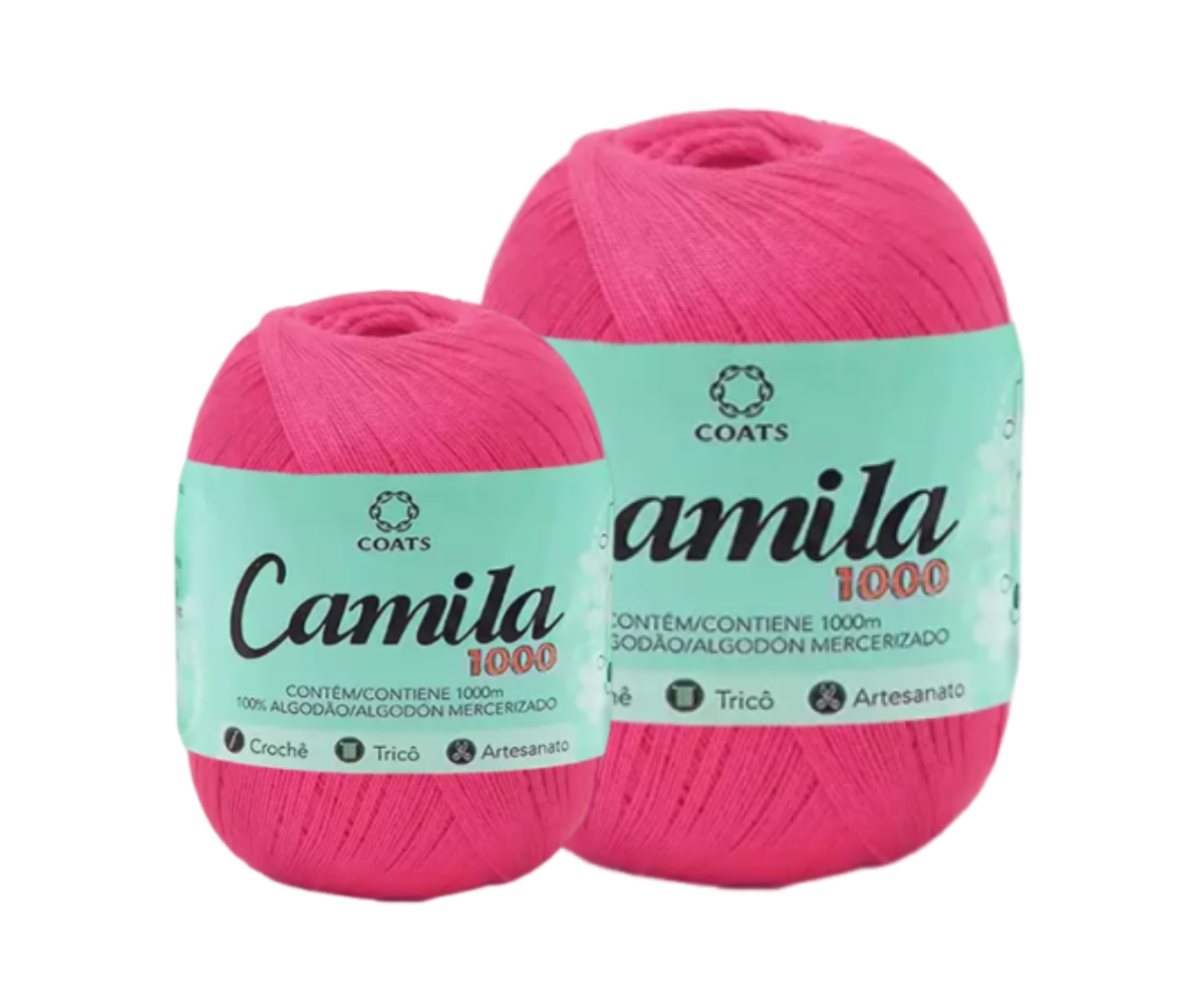 CAMILA 1000 4430 LINHA CROCHE – KIT COM 2 NOVELOS CAMILA 1000 4430 LINHA CROCHE - KIT COM 2 NOVELOS