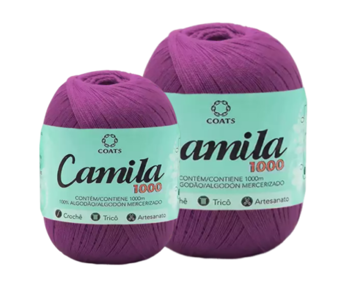 CAMILA 1000 4430 LINHA CROCHE – KIT COM 2 NOVELOS CAMILA 1000 4430 LINHA CROCHE - KIT COM 2 NOVELOS