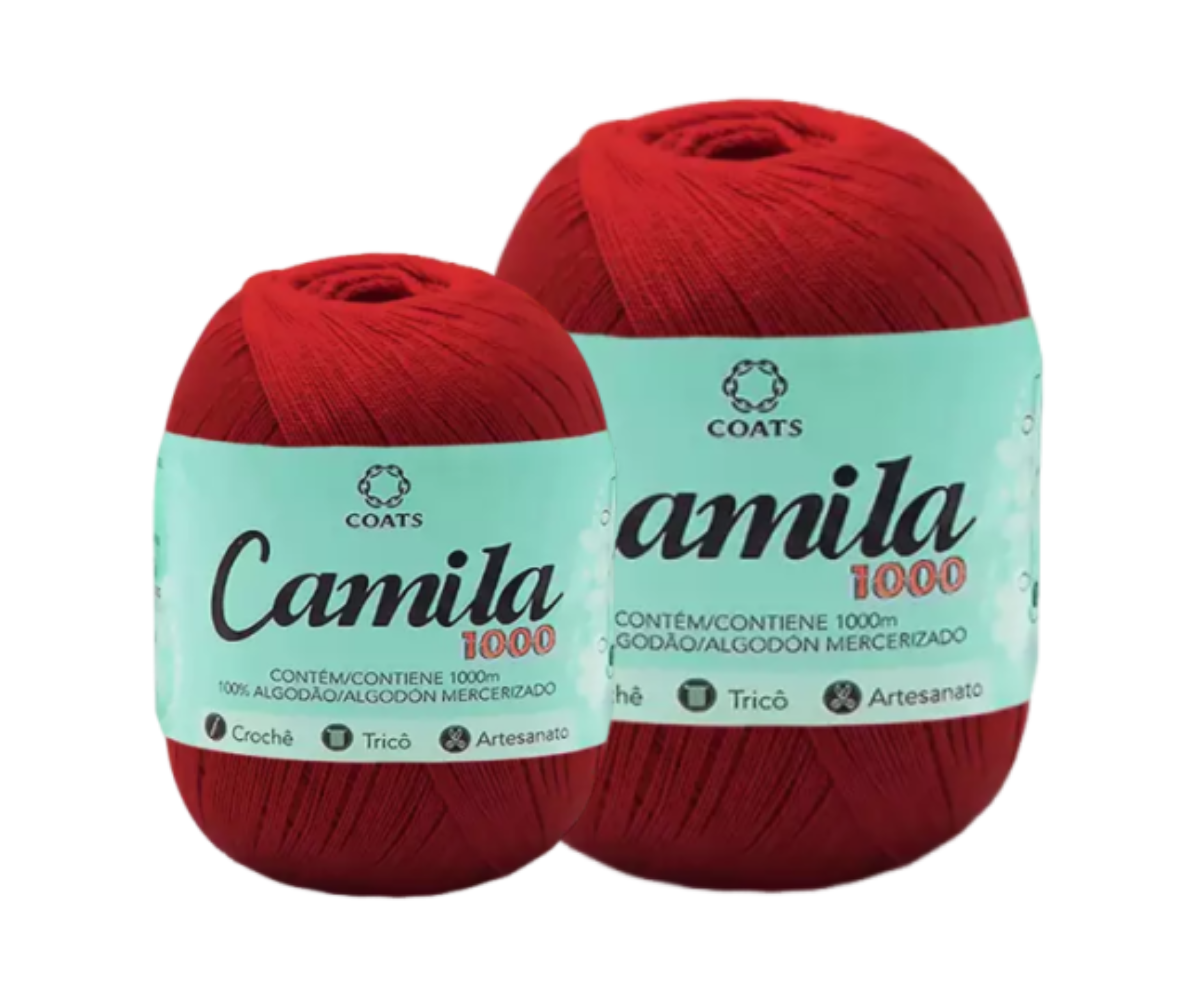 CAMILA 1000 4430 LINHA CROCHE – KIT COM 2 NOVELOS CAMILA 1000 4430 LINHA CROCHE - KIT COM 2 NOVELOS