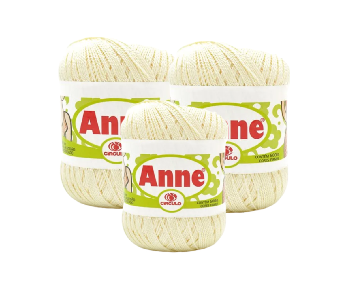 ANNE 500 CIRCULO – KIT COM 3 NOVELOS ANNE 500 CIRCULO - KIT COM 3 NOVELOS