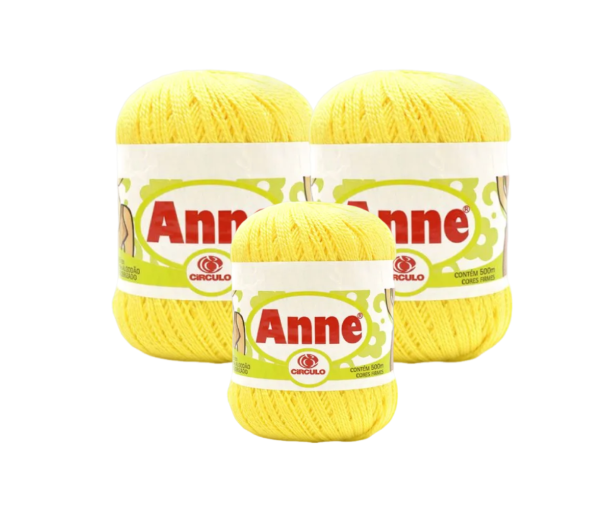 ANNE 500 CIRCULO – KIT COM 3 NOVELOS ANNE 500 CIRCULO - KIT COM 3 NOVELOS