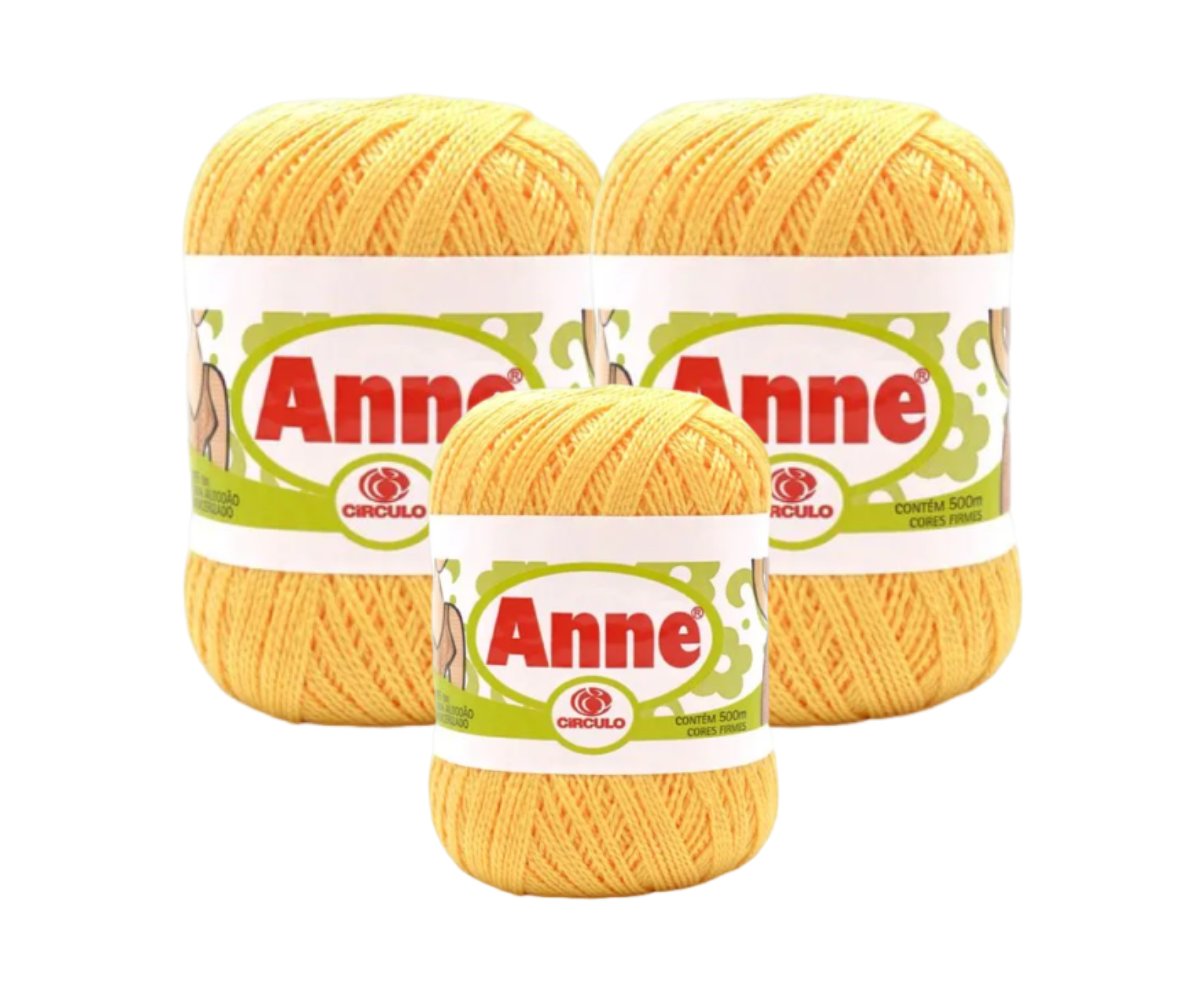 ANNE 500 CIRCULO – KIT COM 3 NOVELOS ANNE 500 CIRCULO - KIT COM 3 NOVELOS
