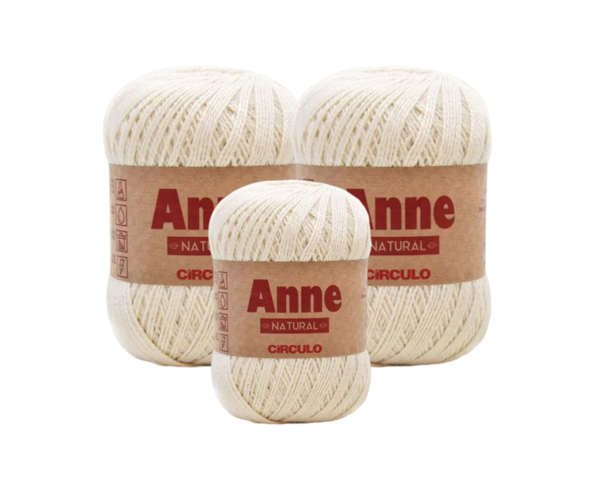 ANNE 500 CIRCULO – KIT COM 3 NOVELOS ANNE 500 CIRCULO - KIT COM 3 NOVELOS