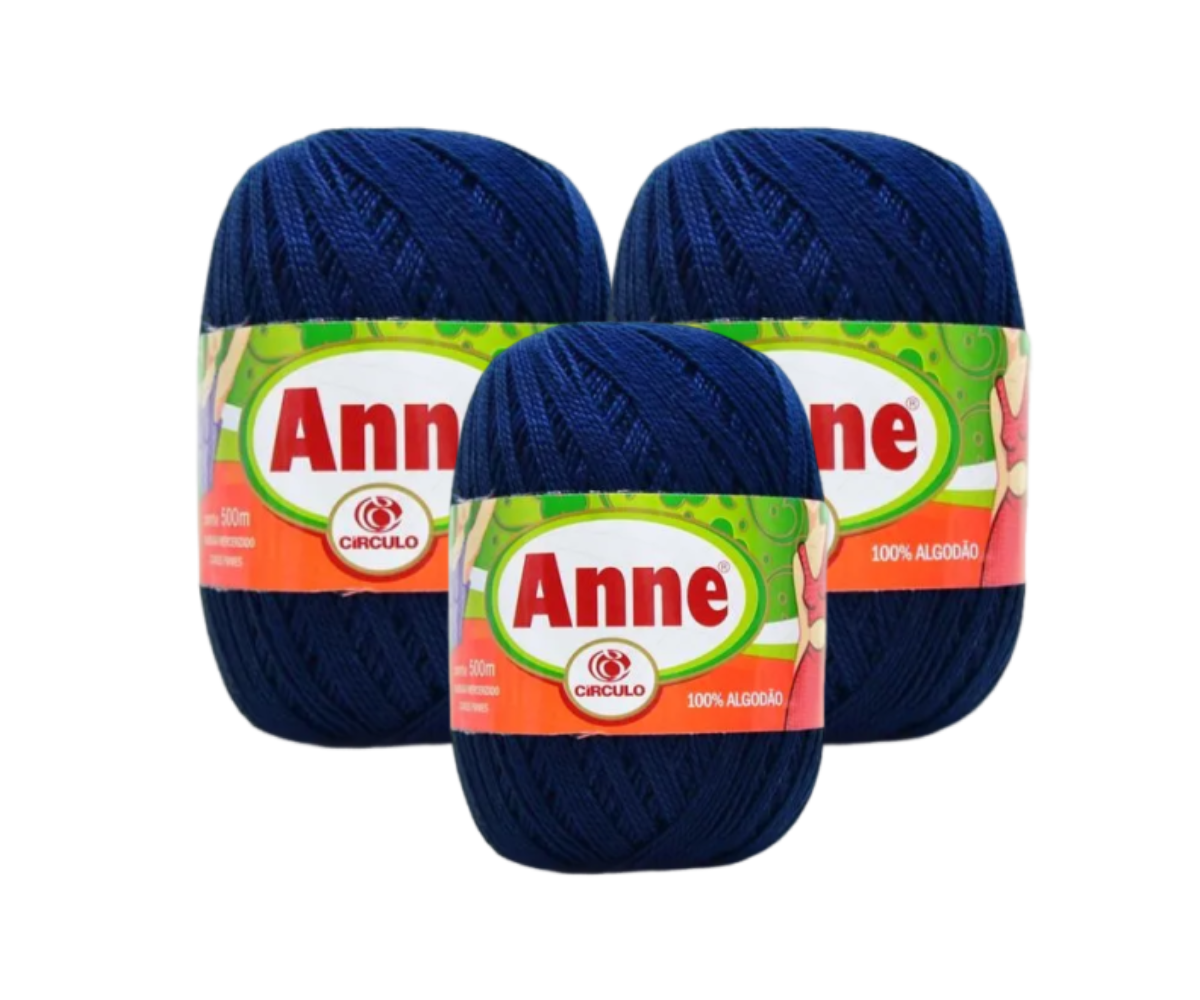 ANNE 500 CIRCULO – KIT COM 3 NOVELOS ANNE 500 CIRCULO - KIT COM 3 NOVELOS