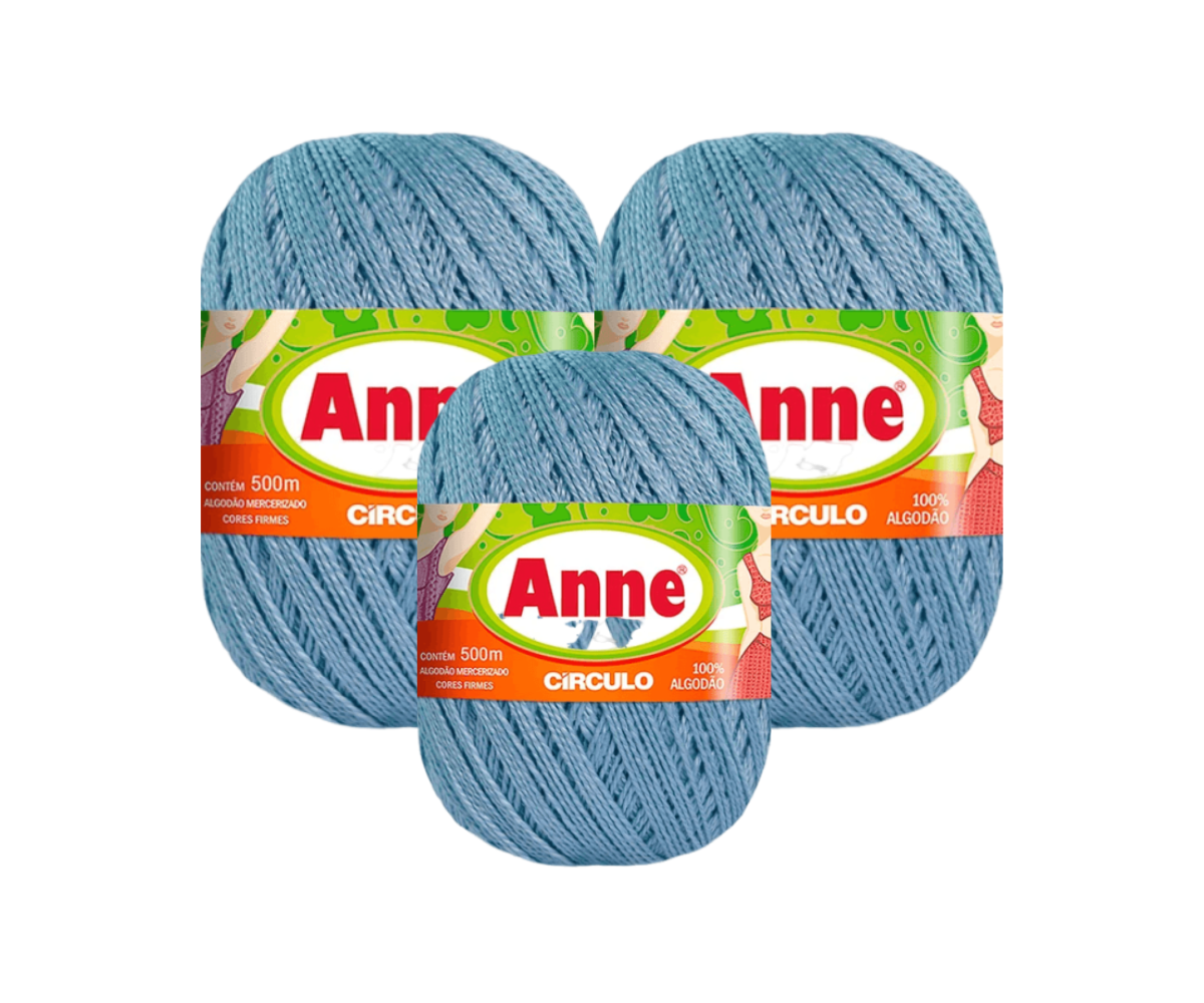 ANNE 500 CIRCULO – KIT COM 3 NOVELOS ANNE 500 CIRCULO - KIT COM 3 NOVELOS