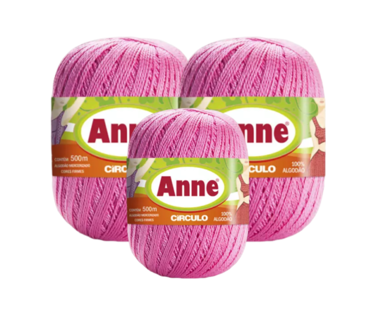 ANNE 500 CIRCULO – KIT COM 3 NOVELOS ANNE 500 CIRCULO - KIT COM 3 NOVELOS