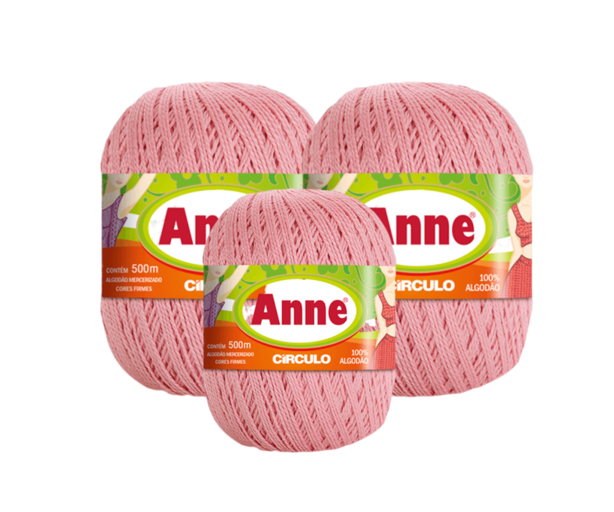 ANNE 500 CIRCULO – KIT COM 3 NOVELOS ANNE 500 CIRCULO - KIT COM 3 NOVELOS