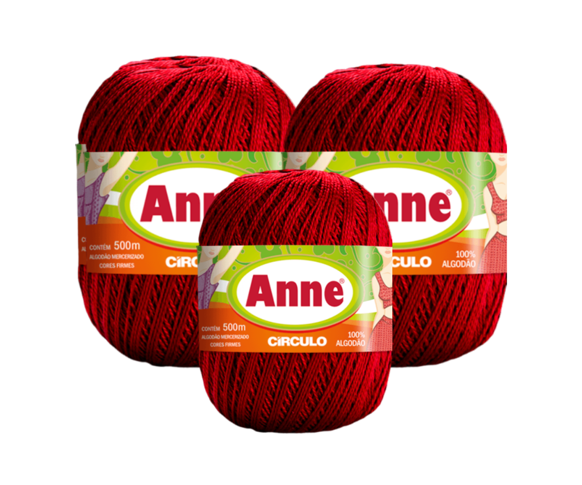 ANNE 500 CIRCULO – KIT COM 3 NOVELOS ANNE 500 CIRCULO - KIT COM 3 NOVELOS